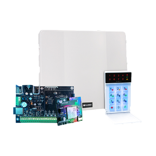 KIT ALARMA GARNET PC-900G +  G-LED732 + COM-904 + IR 808 + MAG + MP-100 + TRAFO + GAB (SIN BATERIA)